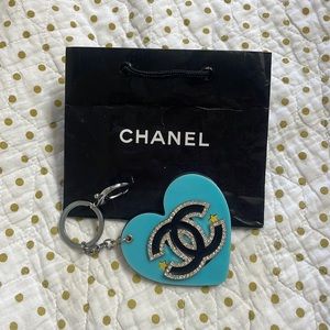 Turquoise Bling Mirror Keychain